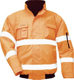orange Warnschutz-Pilotenjacke TOM, von SAFESTYLE