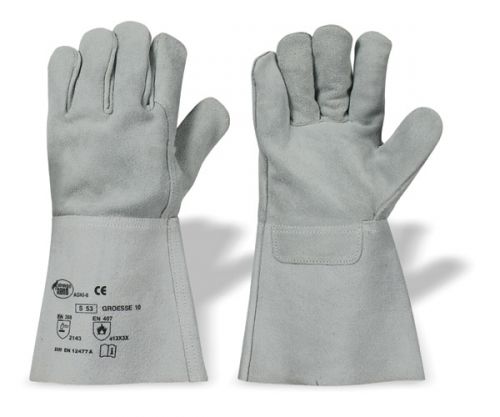 Rindspaltleder-Handschuhe S 53