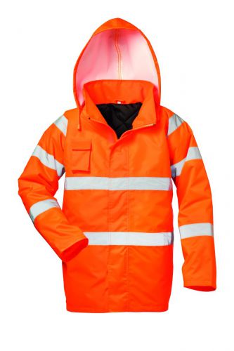 STEFAN Warnschutzparka / orange-marine / Gr. S - 4XL