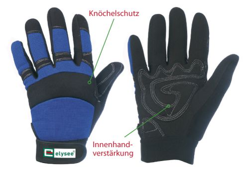 Handschuhe MASTER elysee schwarz/blau
