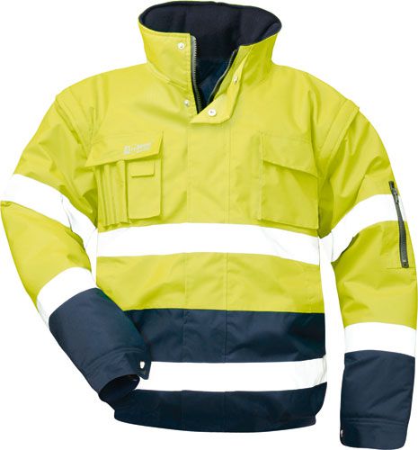 Pilotjacke, fluoreszierend/marine abgesetzt HASSO