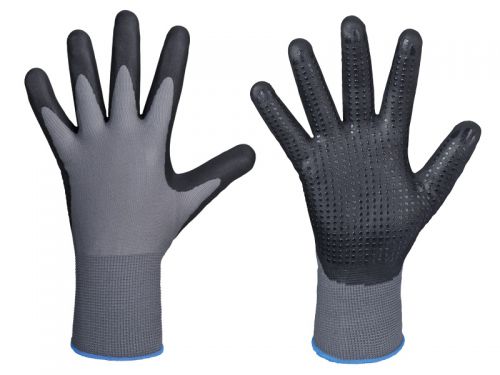 Strick-Handschuhe LANZHOU grau schwarz