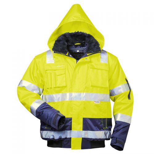 Warnschutz Pilotjacke ARTHUR gelb/marine