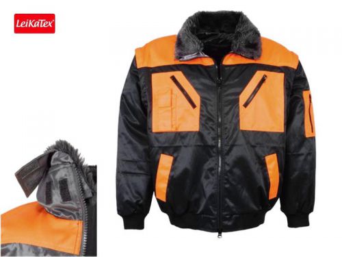 Pilotenjacke „Kaisertal“  schwarz/orange