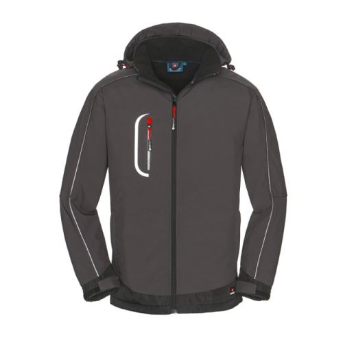 Softshell-Jacke MONTANA / PROTECT Workwear / grau-schwarz