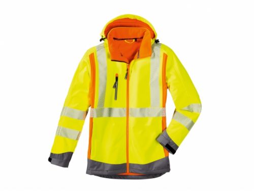 Warnschutz-Softshelljacke HOUSTON / PROTECT Workwear / leuchtgelb