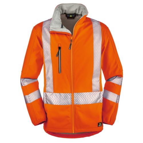 Warnschutz-Softshelljacke TYLER / PROTECT Workwear / leuchtorange