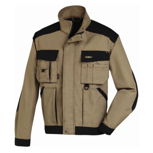 Canvas-Bundjacke ANTIGUA / texxor / khaki-schwarz