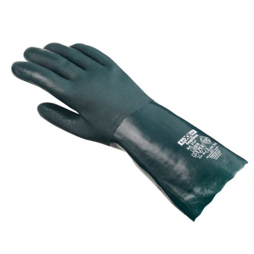 Chemikalienschutz-Handschuh PVC / texxor / 35cm Lnge / grn