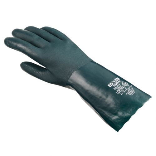 Chemikalienschutz-Handschuh PVC / texxor / 40cm Lnge / grn