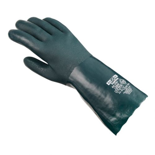 Chemikalienschutz-Handschuh PVC / texxor / 27cm Lnge / grn