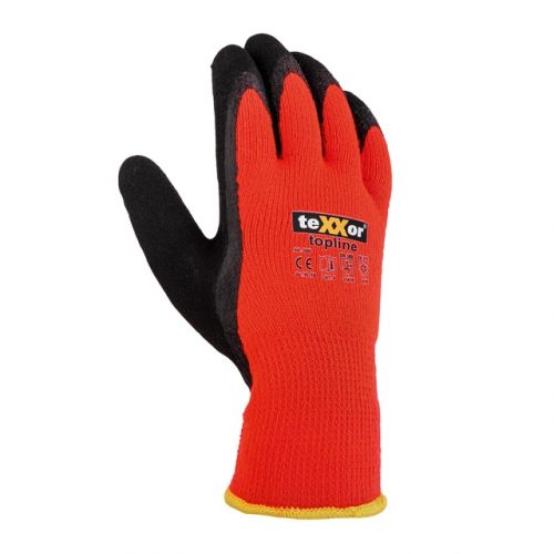 Winterhandschuh MITTELSTRICK / texxor / orange-schwarz