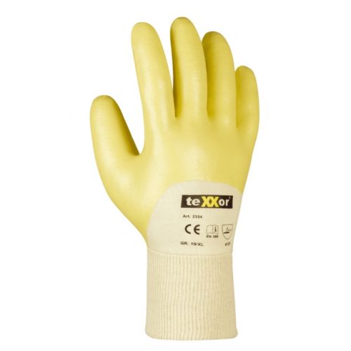 Nitril-Handschuhe STRICKBUND / texxor / gelb / 2354