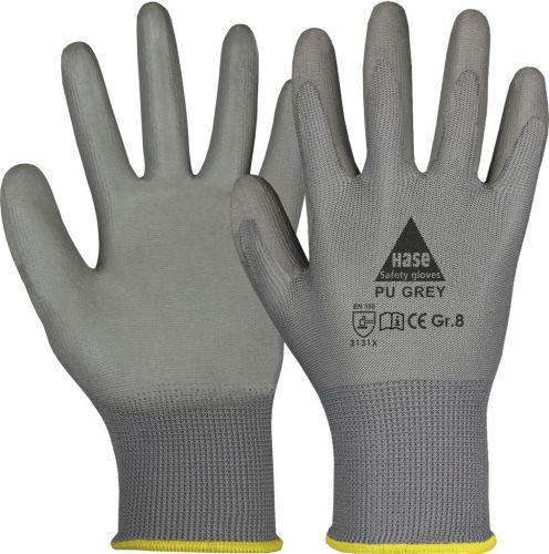 Montagehandschuh PU GREY / HaseSafety / 509540