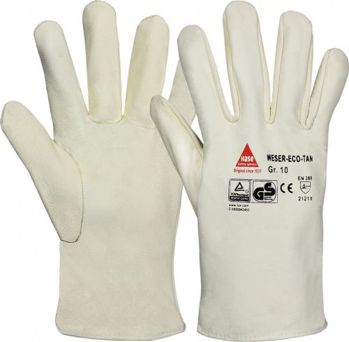 Allergik. Schweierhandschuh WESER Eco Tan kurz / HaseSafety / 6522028