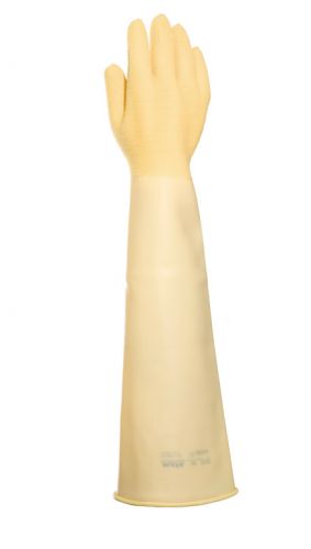 Handschuhe ALTO 285 Latex, Rollrand, verst. Aufrauung, 60cm - beige