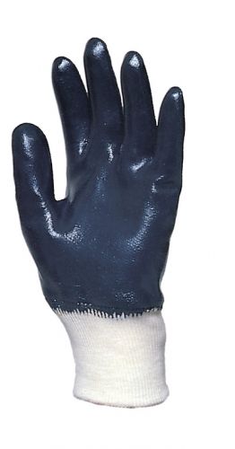 Handschuhe TITAN 392, Nitril, Strickbund, vollbeschichtet, 25-27cm - blau