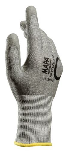 Handschuhe KRYTECH 610, Nahtloses Stricktrikot aus PEHD-Fasern, 23-29cm - grau