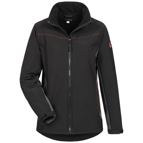 TELJA Damen-Softshell-Jacke / schwarz-grau / Gr. 36-46