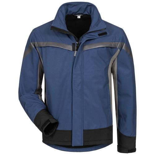 ARES Softshell-Jacke - blau/grau/schwarz