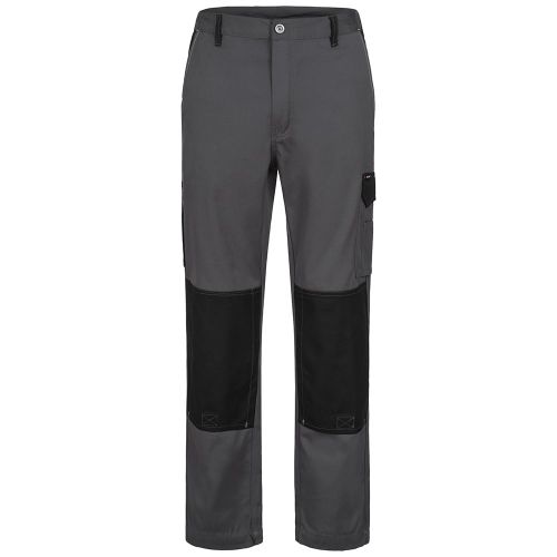 OVERTON Canvas Bundhose / grau-schwarz