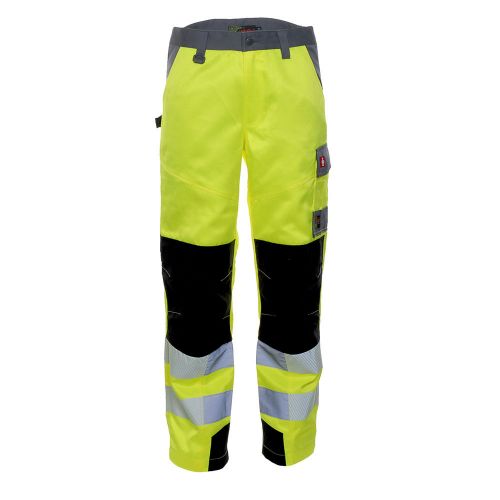 LeiKaTex / BRIGHT LINE / BUNDHOSE / EN ISO 20471 Klasse 2 / neongelb