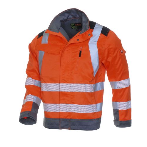 LeiKaTex / BRIGHT LINE / JACKE / EN ISO 20471 Klasse 2 / warnorange