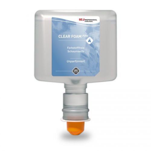 CLEAR FOAM PURE 1,2l (TF) Unparfmierte und farbstofffreie milde Schaumseife