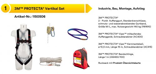 3M PROTECTA Vertikal Set • 1150506 • Gre M/L