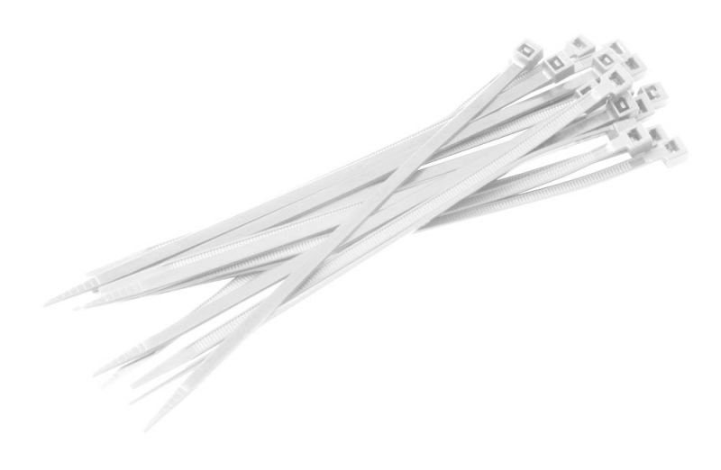Kabelbinder Nylon. Weiss. 3,6x280 - 100 Stck