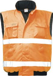 orange Warnschutz-Pilotenjacke TOM, von SAFESTYLE