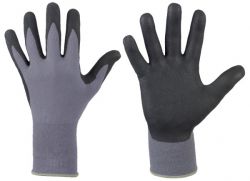 STRONGHAND Handschuhe BATAN / grau-schwarz / Gr. 7-11
