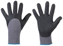 Handschuhe BUSHAN Micro-Nitrilschaum schwarz