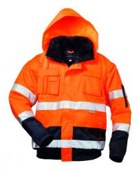 Warnschutz-Pilotjacke VOLKER orange/marine