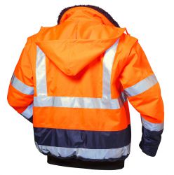 Warnschutz Pilotjacke OLIVER orange/marine