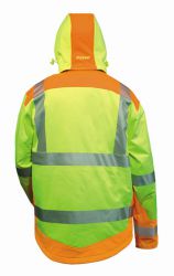 Warnschutz-Winter Softshell Jacke mit Kapuze RICKMER