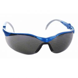 Panoramabrille, blau / grau, graue PC Scheibe mit UV-Schutz