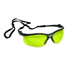 Modische Schutzbrille, gelbe PC Scheibe mit UV-Schutz
