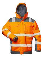 2 in 1 Warnschutzjacke NIKLAS orange/grau