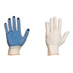 Nylon-Feinstrick-Handschuh / Benoppung / CE CAT2