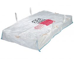 Asbestplattenbag 260x125x30 cm, mit Asbestaufdruck, PP-Gewebe, 1500kg