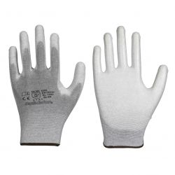 ESD Feinstrick-Handschuh / Innenhand mit PU-Beschichtung