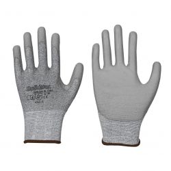 Schnittschutz Handschuh / PU-Beschichtung / Stufe B / grau