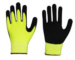 Thermo Winter-Handschuh 'Twin' mit gesandeter schwarzer Nitrilbeschichtung