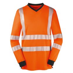 Warnschutz-Langarm-Shirt JACKSONVILLE / PROTECT Workwear / leuchtorange