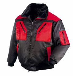 Pilotjacke OSLO / texxor / schwarz-rot