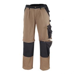 Canvas-Bundhose 320g/m2 / TOBAGO / texxor / khaki-schwarz