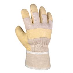 Schweinsvollleder-Handschuh / 88 PAWA / texxor / Leder-gelb-weiß