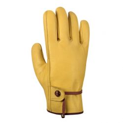 Rindnappaleder OFFIZIERS-HANDSCHUHE / texxor / gelb