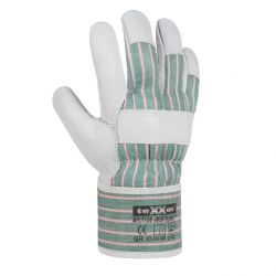 Rindvollleder-Handschuh MONTBLANC I / texxor / Leder-natur-gestreift